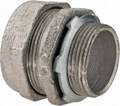 Cooper Crouse-Hinds - 1-1/4" Trade, Malleable Iron Compression Straight Rigid/Intermediate (IMC) Conduit Connector - Noninsulated - Best Tool & Supply