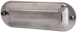 Cooper Crouse-Hinds - 1" Trade, Steel Conduit Body Cover Plate - Use with Form 5 Conduit Bodies - Best Tool & Supply