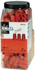 Ideal - 1, 18 + & 1, 20 to 2, 14 AWG, 600 Volt, Flame Retardant, Standard Twist on Wire Connector - Orange, 221°F - Best Tool & Supply