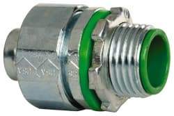 Cooper Crouse-Hinds - 1/2" Trade, Steel Threaded Straight Liquidtight Conduit Connector - Insulated - Best Tool & Supply