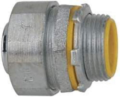 Cooper Crouse-Hinds - 1" Trade, Malleable Iron Threaded Straight Liquidtight Conduit Connector - Insulated - Best Tool & Supply