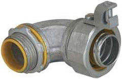 Cooper Crouse-Hinds - 2" Trade, Malleable Iron Threaded Angled Liquidtight Conduit Connector - Insulated - Best Tool & Supply