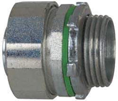 Cooper Crouse-Hinds - 1" Trade, Steel Threaded Straight Liquidtight Conduit Connector - Noninsulated - Best Tool & Supply