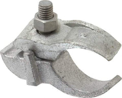 Cooper Crouse-Hinds - 2" Pipe, Malleable Iron, Electro Galvanized Conduit Clamp - 1 Mounting Hole - Best Tool & Supply