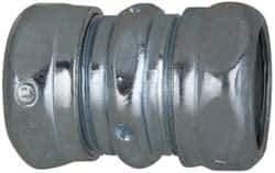 Cooper Crouse-Hinds - 3/4" Trade, Steel Compression EMT Conduit Coupling - Noninsulated - Best Tool & Supply