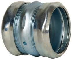 Cooper Crouse-Hinds - 2" Trade, Steel Compression EMT Conduit Coupling - Noninsulated - Best Tool & Supply