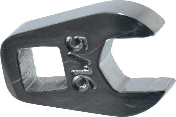 Proto - 5/16" 1/4" Drive Chrome Open End Crowfoot Wrench - 21/32" Head Diam x 1/4" Head Thickness - Best Tool & Supply