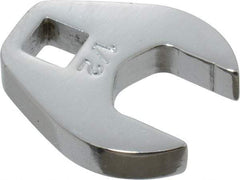 Proto - 1/2" 1/4" Drive Chrome Open End Crowfoot Wrench - 1-1/32" Head Diam x 1/4" Head Thickness - Best Tool & Supply