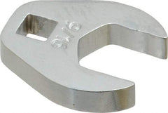 Proto - 9/16" 1/4" Drive Chrome Open End Crowfoot Wrench - 1-1/8" Head Diam x 1/4" Head Thickness - Best Tool & Supply