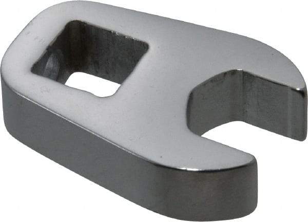 Proto - 7/16" 3/8" Drive Chrome Open End Crowfoot Wrench - 0.92" Head Diam x 1/4" Head Thickness - Best Tool & Supply