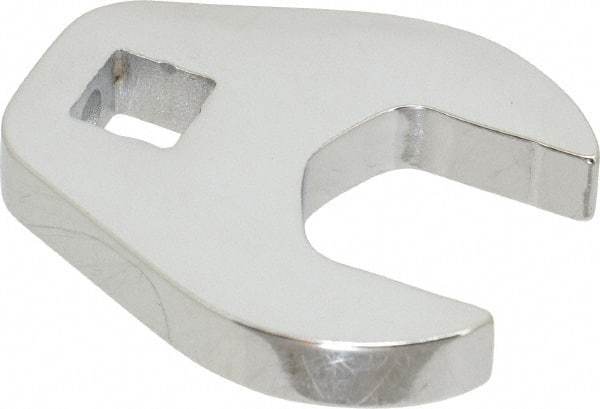 Proto - 13/16" 3/8" Drive Chrome Open End Crowfoot Wrench - 1.72" Head Diam x 1/4" Head Thickness - Best Tool & Supply