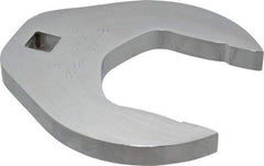 Proto - 2-1/4" 1/2" Drive Chrome Open End Crowfoot Wrench - 4-7/32" Head Diam x 1/2" Head Thickness - Best Tool & Supply