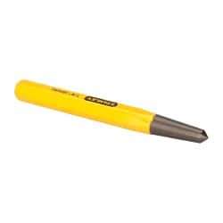 Stanley - 1/4" Center Punch - 4" OAL, Tempered Steel - Best Tool & Supply