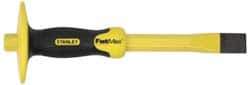 Stanley - 12" OAL x 1" Blade Width Cold Chisel - 1" Tip, 3/4" Stock, Patented Bi-Material Break Resistant Handle - Best Tool & Supply