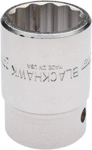 Blackhawk by Proto - 3/4" Drive, Standard Hand Socket - 6 Points, 2-13/64" OAL, Alloy Steel, Black Finish - Best Tool & Supply