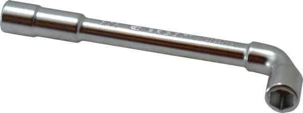 Facom - 5/16", 6 Point, Satin Chrome Coated, 90 ° Offset Socket Wrench - 114mm OAL, 12.5mm Head Thickness - Best Tool & Supply