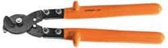 Facom - 18-1/2" OAL, 32mm Capacity, 2-23/64" Jaw Length x 2-3/4" Jaw Width, Insulated Cable Cutter Pliers - Round/Center Cut Head, Cushion Handles - Best Tool & Supply