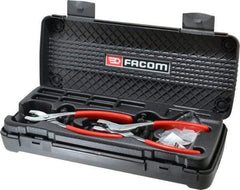 Facom - 21 Piece, Convertible Retaining Ring Pliers Set - 13-3/16" OAL, Comes in Plastic Case - Best Tool & Supply