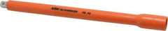 Facom - 3/8" Drive Insulated Socket Extension - 10-1/4" OAL, Single Color Insulation Finish - Best Tool & Supply