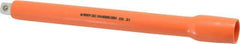 Facom - 1/2" Drive Insulated Socket Extension - 10-3/8" OAL, Single Color Insulation Finish - Best Tool & Supply