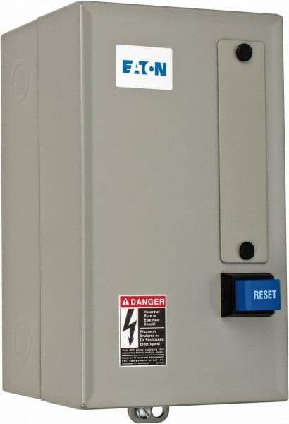 Eaton Cutler-Hammer - 480 Coil VAC, 9 Amp, Nonreversible Enclosed Enclosure NEMA Motor Starter - 2 hp at 1 Phase, 1 Enclosure Rating - Best Tool & Supply