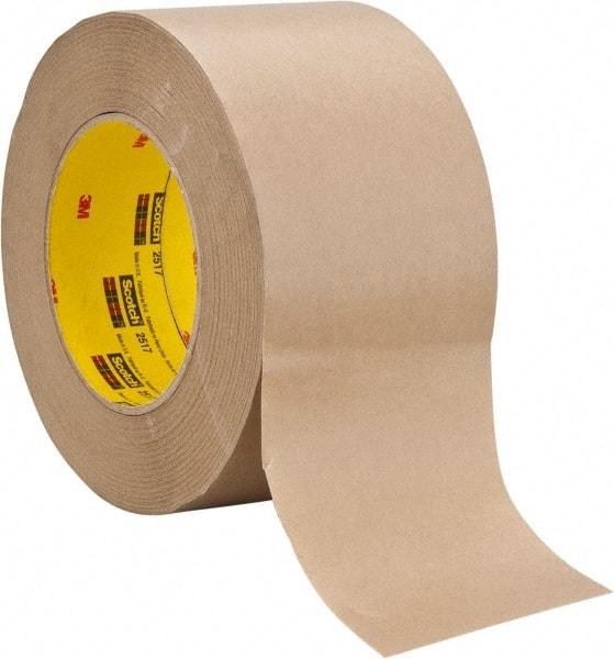 3M - 3" Wide x 60 Yd Long Brown Paper Masking Tape - Series 2517, 6.5 mil Thick, 35 In/Lb Tensile Strength - Best Tool & Supply