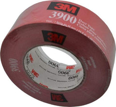 3M - 2" x 55m Red Duct Tape - 8.1 mil, Rubber Adhesive, Polyethylene Film Backing, 32 Lb/ln Tensile Strength, 200°F Max, Series 3900 - Best Tool & Supply