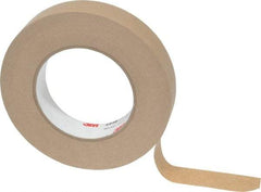 3M - 1" Wide x 60 Yd Long Tan Paper Masking Tape - Series 2515, 6.7 mil Thick, 36 In/Lb Tensile Strength - Best Tool & Supply