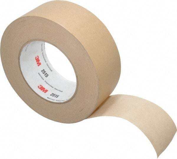 3M - 2" Wide x 60 Yd Long Tan Paper Masking Tape - Series 2515, 6.7 mil Thick, 36 In/Lb Tensile Strength - Best Tool & Supply