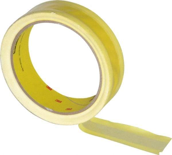 3M - 36 Yds. x 1", Yellow Polyethylene Film Tape - 695 Series, 3 mil Thick, 8 Lb./Inch Tensile Strength - Best Tool & Supply