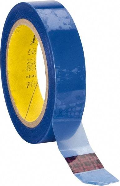 3M - 1" Wide x 72 Yd Long Blue Polyester Film Painter's Tape - Series 8901, 2.3 mil Thick, 26 In/Lb Tensile Strength - Best Tool & Supply