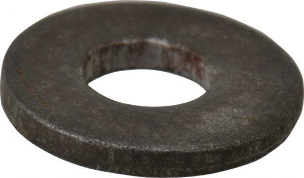 Value Collection - #8 Screw, Grade 2 Steel SAE Flat Washer - 3/16" ID x 7/16" OD, 0.065" Thick, Plain Finish - Best Tool & Supply