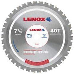 Lenox - 14" Diam, 1" Arbor Hole Diam, 90 Tooth Wet & Dry Cut Saw Blade - Titanium Carbide-Tipped, General Purpose Action, Standard Round Arbor - Best Tool & Supply