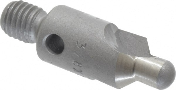 Made in USA - 2-1/2" OAL, 3/8" Head Diam, 2 Flute, 100° Incl Angle, Integral Pilot, Adjustable Stop Countersink - Best Tool & Supply