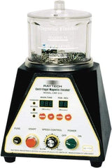Raytech - 1/12 hp, 150 Grams Pin Capacity, Centrifugal Magnetic Finisher - 6" Bowl Diam, 115 Volts, with Variable Speed, Forward-Reverse Function & Programmable Timer - Best Tool & Supply
