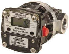 GPI - 1/2" Port Oval Gear Flowmeter - 800 Max psi, 0.3 to 7.9 GPM, Aluminum - Best Tool & Supply