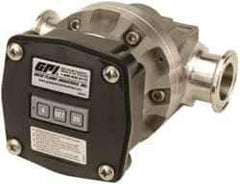 GPI - 1/2" FNPT Port Oval Gear Flowmeter - 800 Max psi, 0.3 to 7.9 GPM, Stainless Steel - Best Tool & Supply