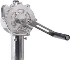 GPI - 3/4" Outlet, 10 GPM, Aluminum Hand Operated Rotary Pump - For 15, 30 & 55 Gal Drums, For Diesel Fuel, Kerosene, Medium Weight Oils & Gasoline - Best Tool & Supply