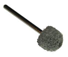 Standard Abrasives - 1/2 x 1/2" Head Diam x Thickness, B90, Ball Nose, Aluminum Oxide Mounted Point - Best Tool & Supply