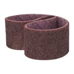 3M - 2" Wide x 18-15/16" OAL, Aluminum Oxide Abrasive Belt - Aluminum Oxide, Medium, Nonwoven, Series SC-BL - Best Tool & Supply