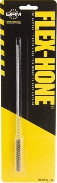 Brush Research Mfg. - 0.197" to 0.216" Bore Diam, 0.8333333 Grit, Aluminum Oxide Flexible Hone - Extra Fine, 8" OAL - Best Tool & Supply