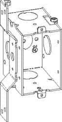 Cooper Crouse-Hinds - 1 Gang, (7) 1/2" Knockouts, Steel Rectangle Switch Box - 3" Overall Height x 2" Overall Width x 2" Overall Depth - Best Tool & Supply