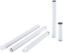 Parker - 2-1/2" OD, 1µ, Polypropylene Pleated-Melt Blown & Spun Bonded Cartridge Filter - 10" Long - Best Tool & Supply