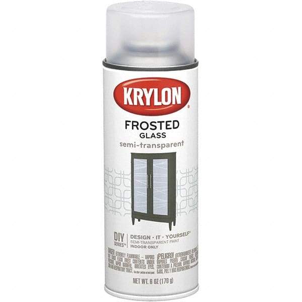 Krylon - Frosted Glass (Color), Frosted, Glass Frosting Spray Paint - 6 oz Container - Best Tool & Supply