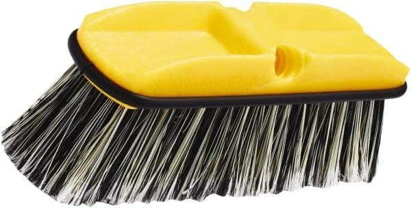 Rubbermaid - 2-1/2" Bristle Length, Synthetic Wash Brush - 10" OAL, Gray, Plastic Block - Best Tool & Supply