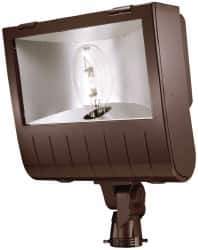 Cooper Lighting - 1 Head, 120/208/240/277 Volt, 400 Watt, Pulse Start Metal Halide Floodlight Fixture - Slipfitter Mounted, 20-1/2" Long x 9-1/2" Wide x 27-1/2" High, Aluminum Housing - Best Tool & Supply