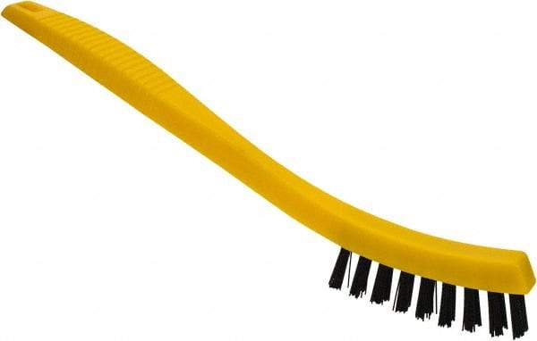 Rubbermaid - 0.6" Bristle Length, Polypropylene Scrub Brush - 8-1/2" OAL, Black, Plastic Block - Best Tool & Supply