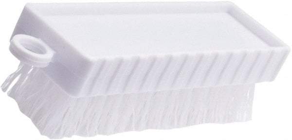 Rubbermaid - 3/4" Bristle Length, Polypropylene Scrub Brush - 4-3/4" OAL, White, Plastic Block - Best Tool & Supply