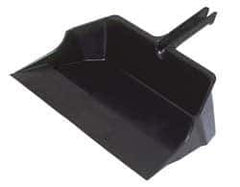 Rubbermaid - 18" Wide x 7-3/4" High Handheld Dustpan - Plastic Body, 6-1/2" Plastic Handle, Black - Best Tool & Supply