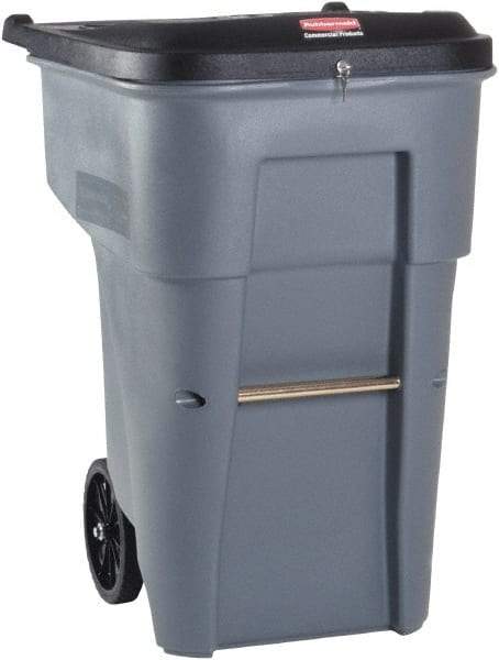 Rubbermaid - 65 Gal Gray Rectangle Confidential Document Container - 41.8" High x 32.3" Long x 25.3" Wide - Best Tool & Supply